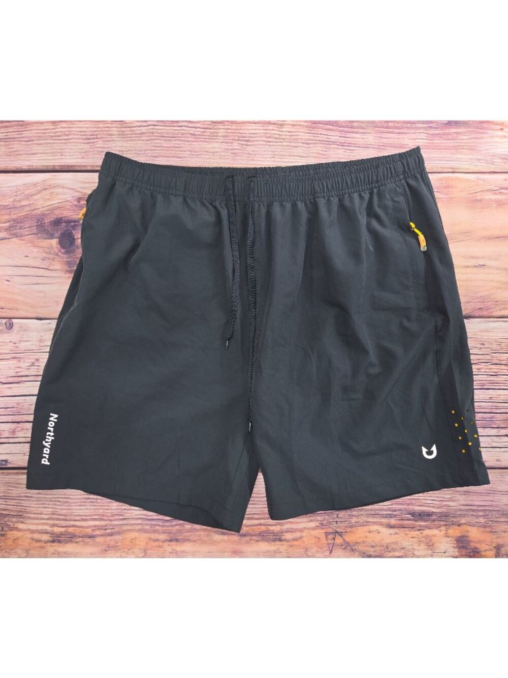 Northyard Mens Lightweight Black Athletic Shorts XXL